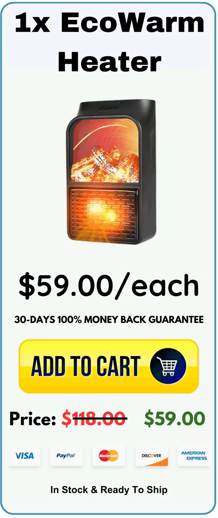 EcoWarm Heater Price